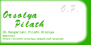 orsolya pilath business card